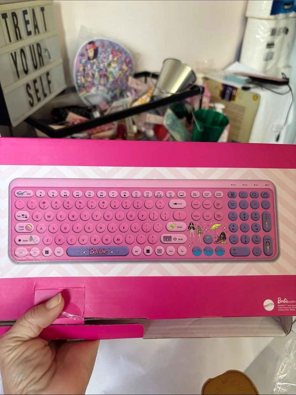 *AS IS ******Barbie Wireless Keyboard for Home Office